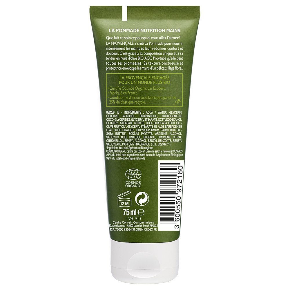 La Provençale La Pommade Nutrition pour les Mains Crème Main Bio