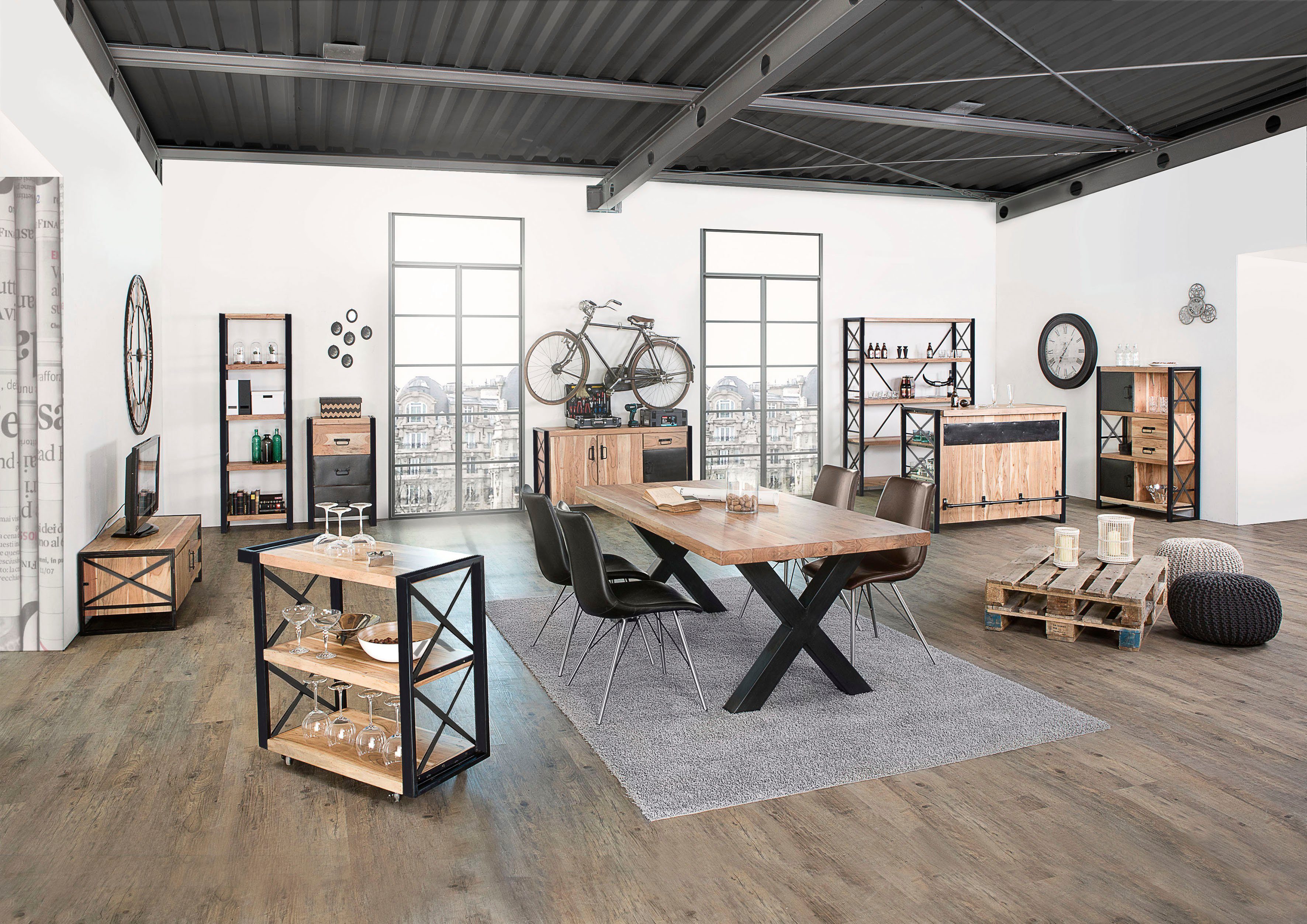 Gutmann Factory Raumteilerregal Downtown