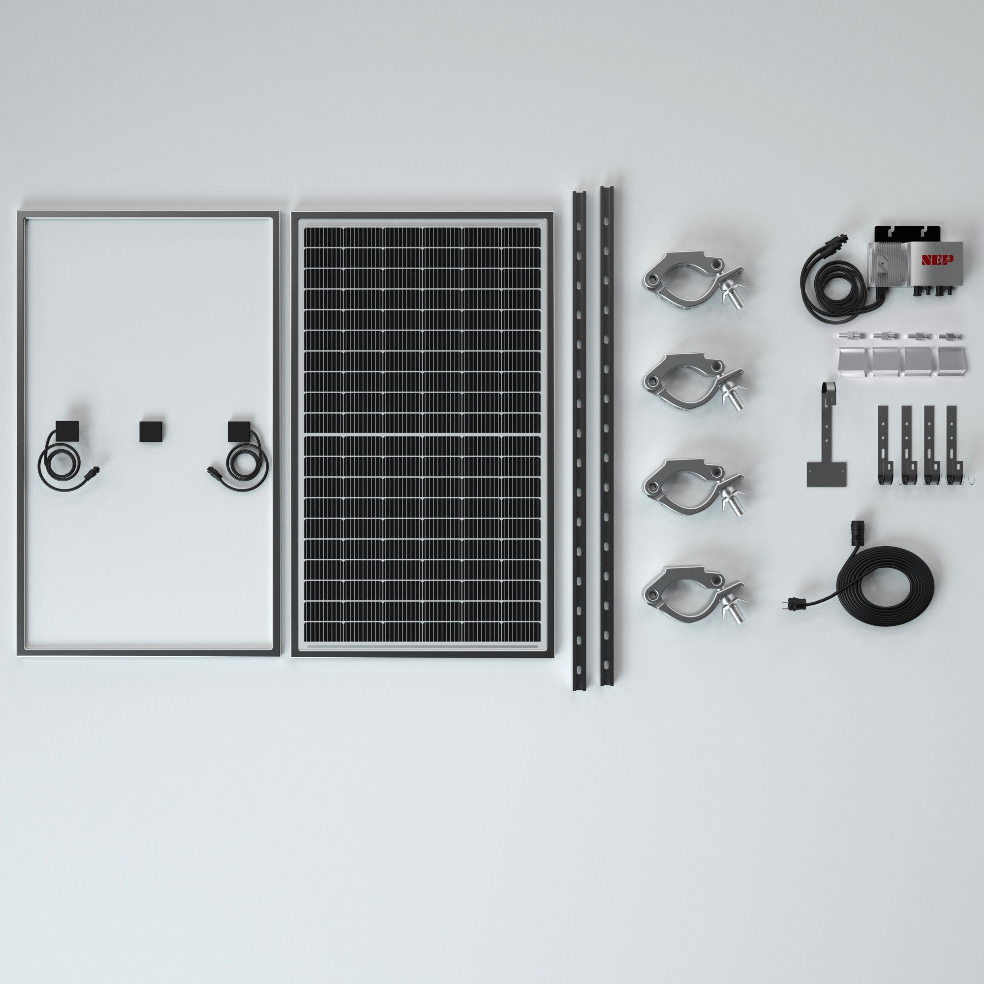 OKA Solaranlage 820W Hochleistung Ökologisch Energiesparend Einfache Installation, (Solarmodule Set für Wohnwagen Dach & Balkon), Amortisation in 2 Jahren Für umweltfreundlichen Strom zu Hause