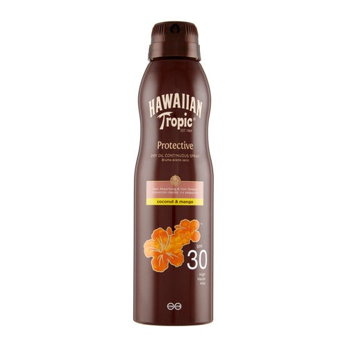 Hawaiian Tropic védő száraz olaj folyamatos spray SPF 30 180 ml