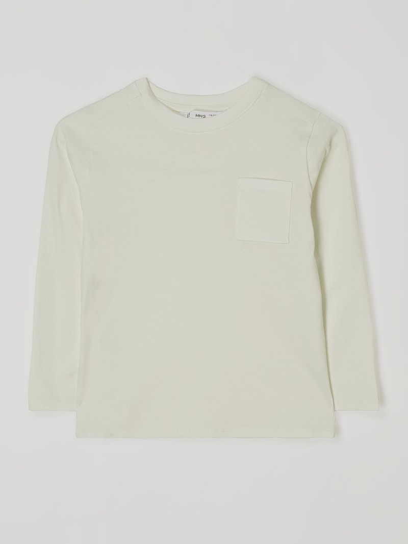 Shirt aus Baumwolle Modell 'Basicati' in offwhite