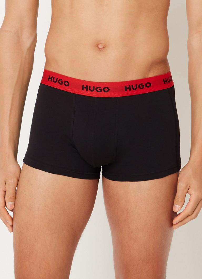 Lot de 3 boxers HUGO BOSS avec ceinture logotée