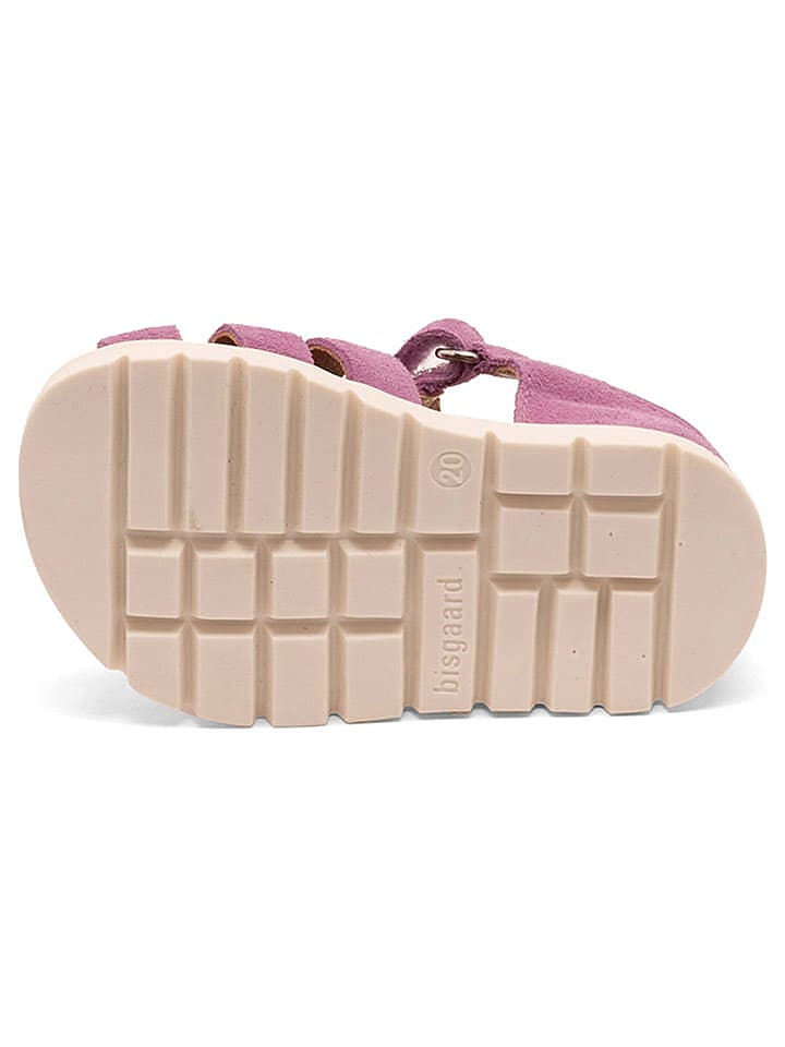 bisgaard Leder-Halbsandalen in Lila günstig kaufen 32