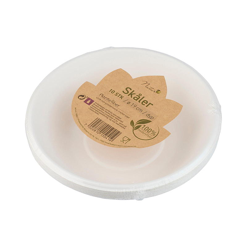 Natur Engangsskål 10-pk 19 cm