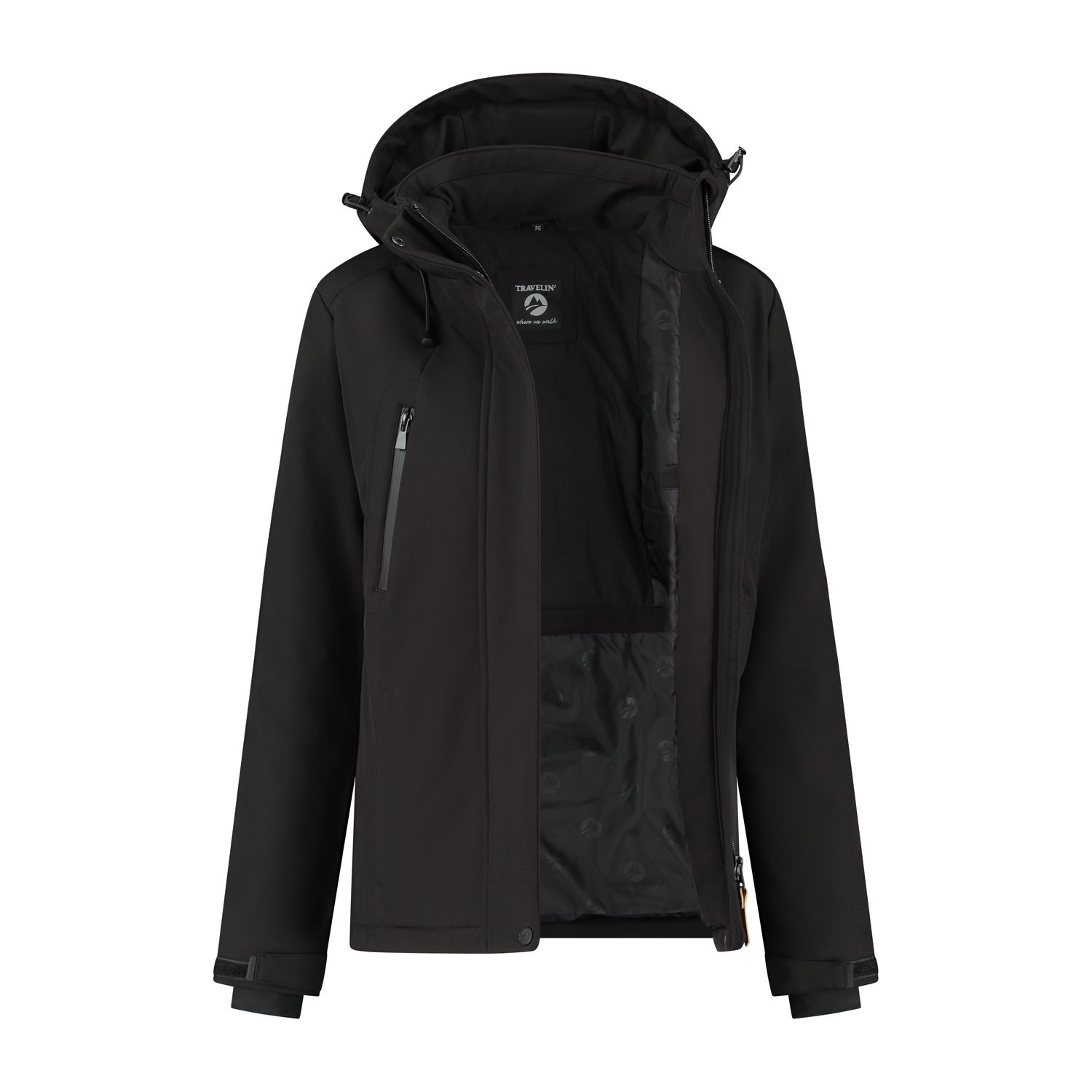 Travelin' Lena Black Damen Jacke