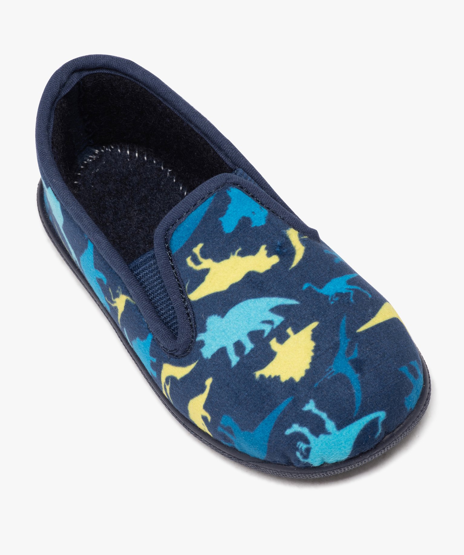 Chaussons Garçon pantoufles à imprimé dinosaure bleu | GEMO