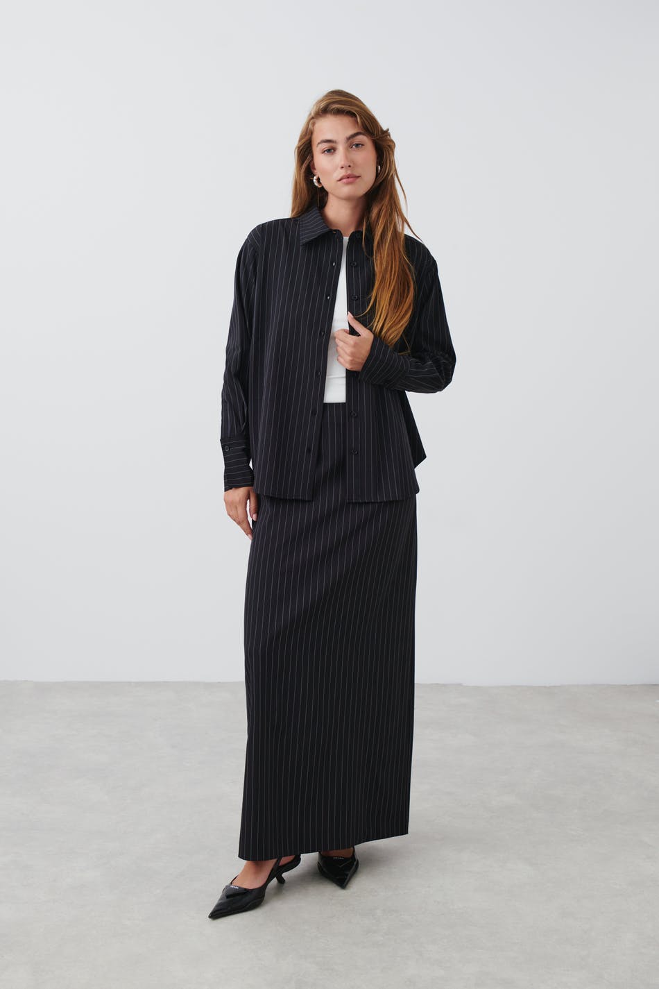 Pinstripe shirt