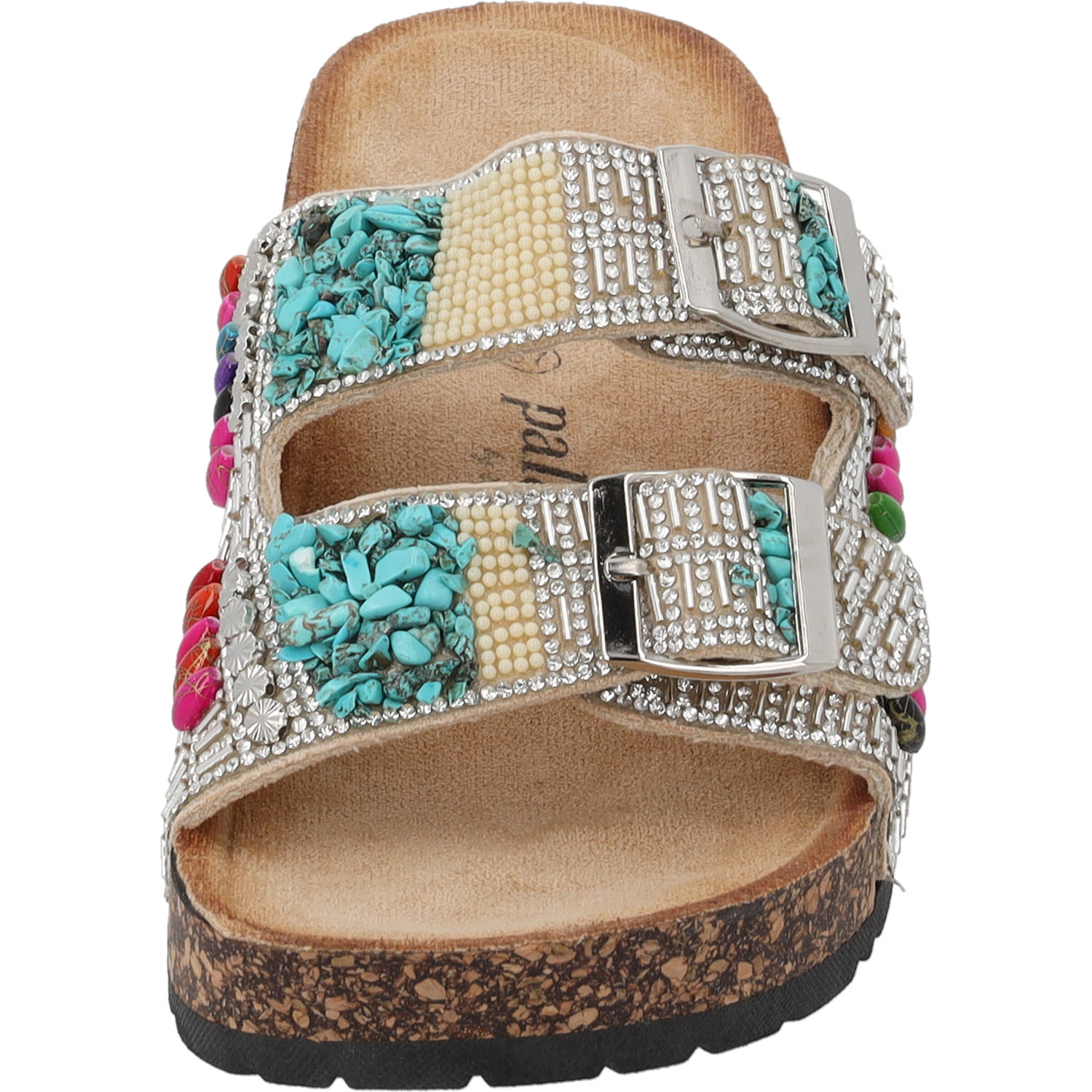 Palado Viha by Sila Sahin, Plateau-Pantoletten, Damen, Beige