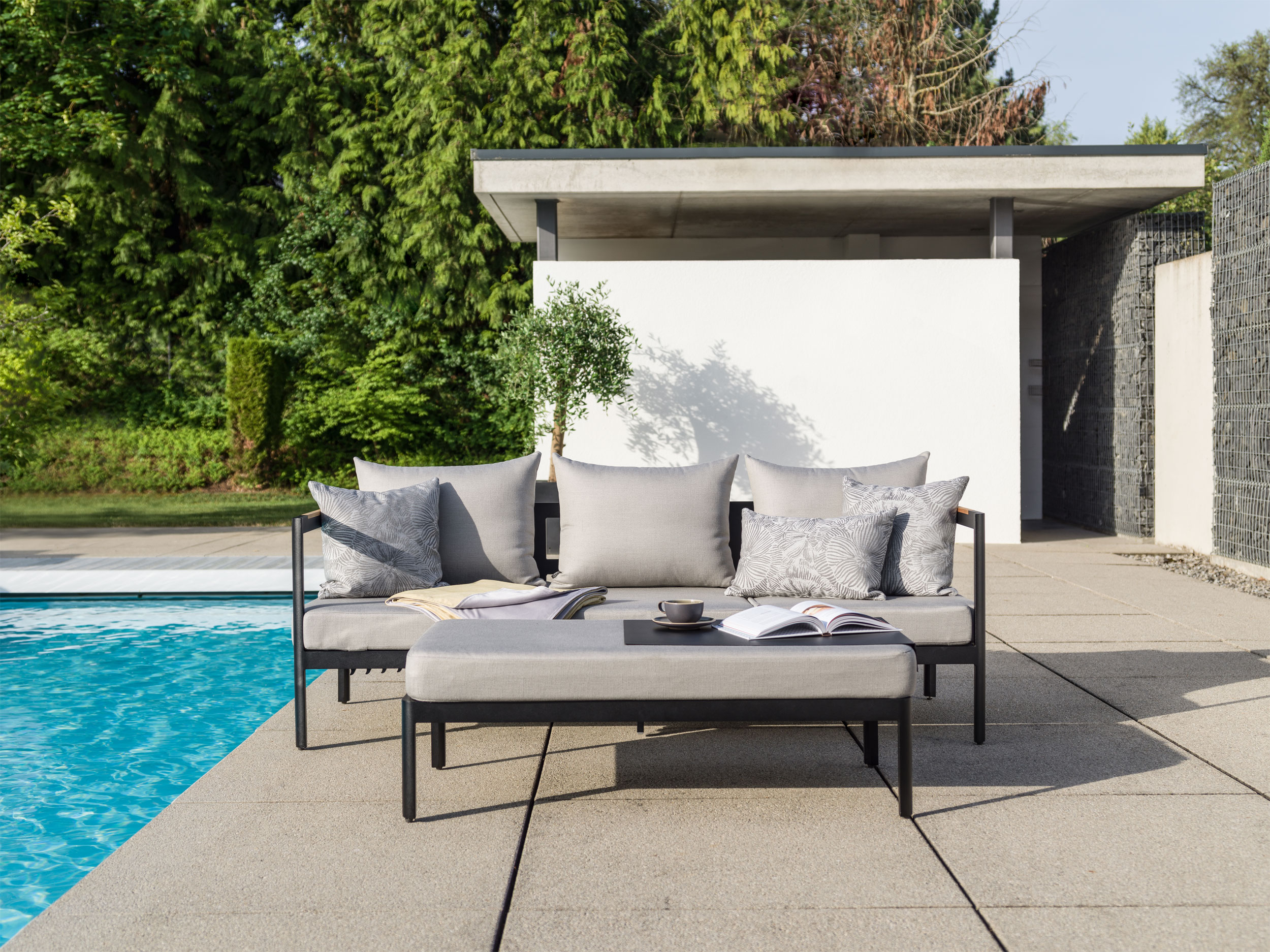 STERN3-Sitzer Lounge-Sofa / Hocker