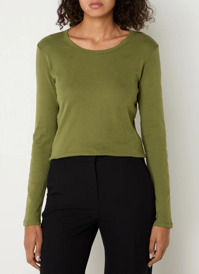 Benetton long-sleeved shirt with round neck