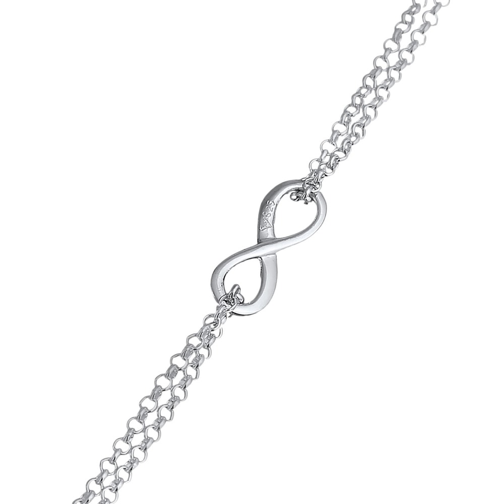 Elli Elli Bracelet Femmes Infinité Tendance Symbole en Argent Sterling 925 Bracelet