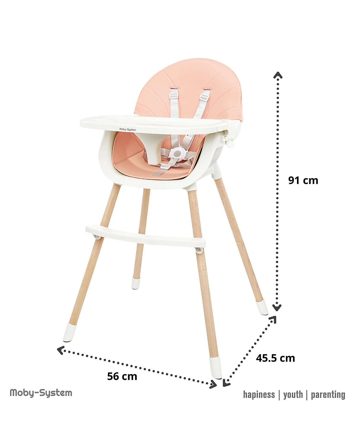 Kinder Hochstuhl Amelia, 3in1-Stuhl für Kinder