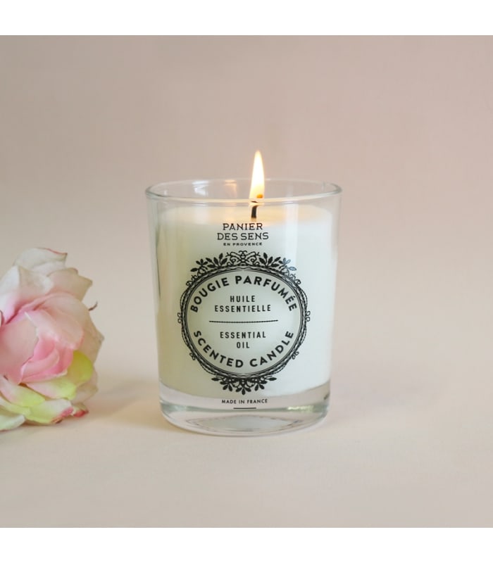 PANIER DES SENS-BOUGIES PARFUMEE-Rose Restructurante
