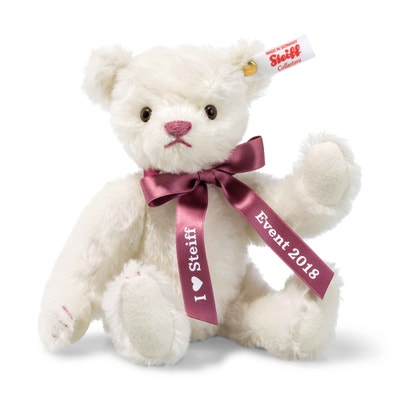 Event-Teddybär 2018, 21 cm, weiß