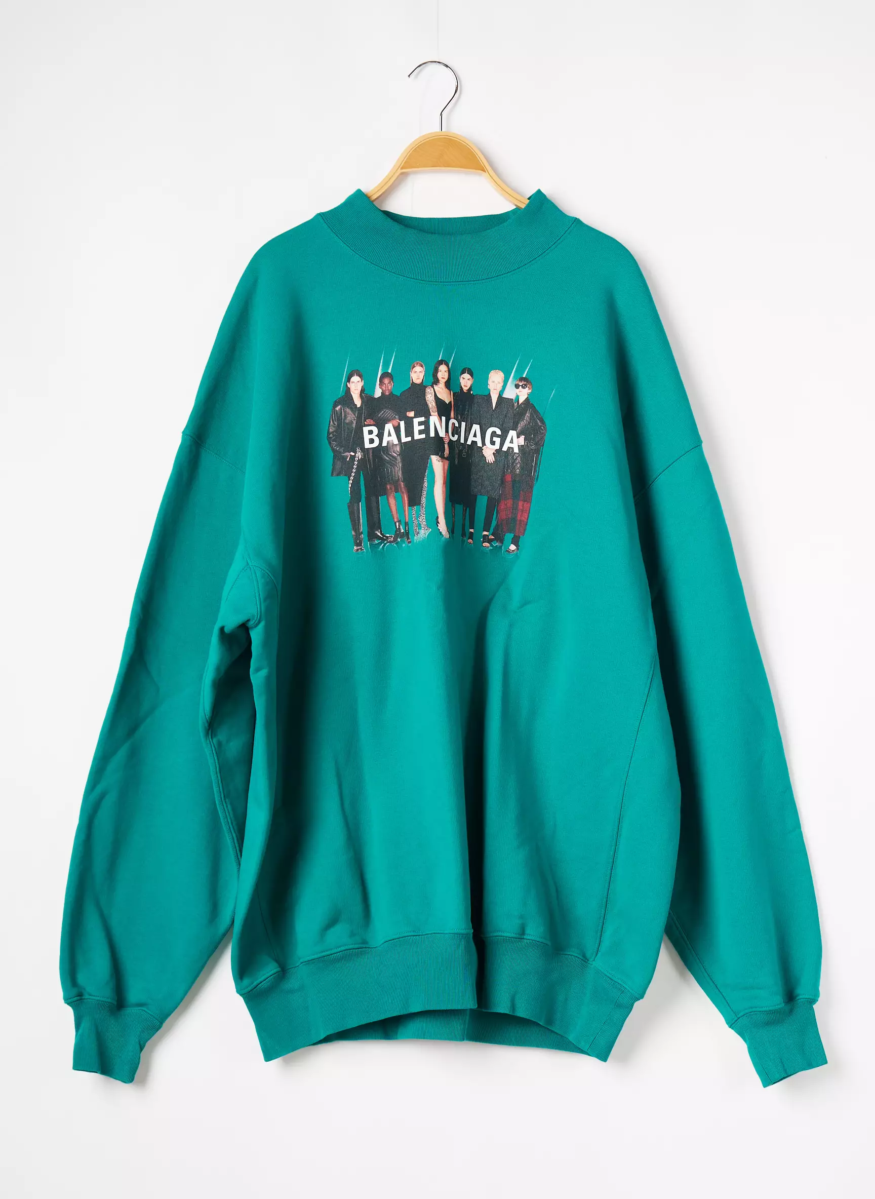 Balenciaga Sweat Capuche Femme couleur vert