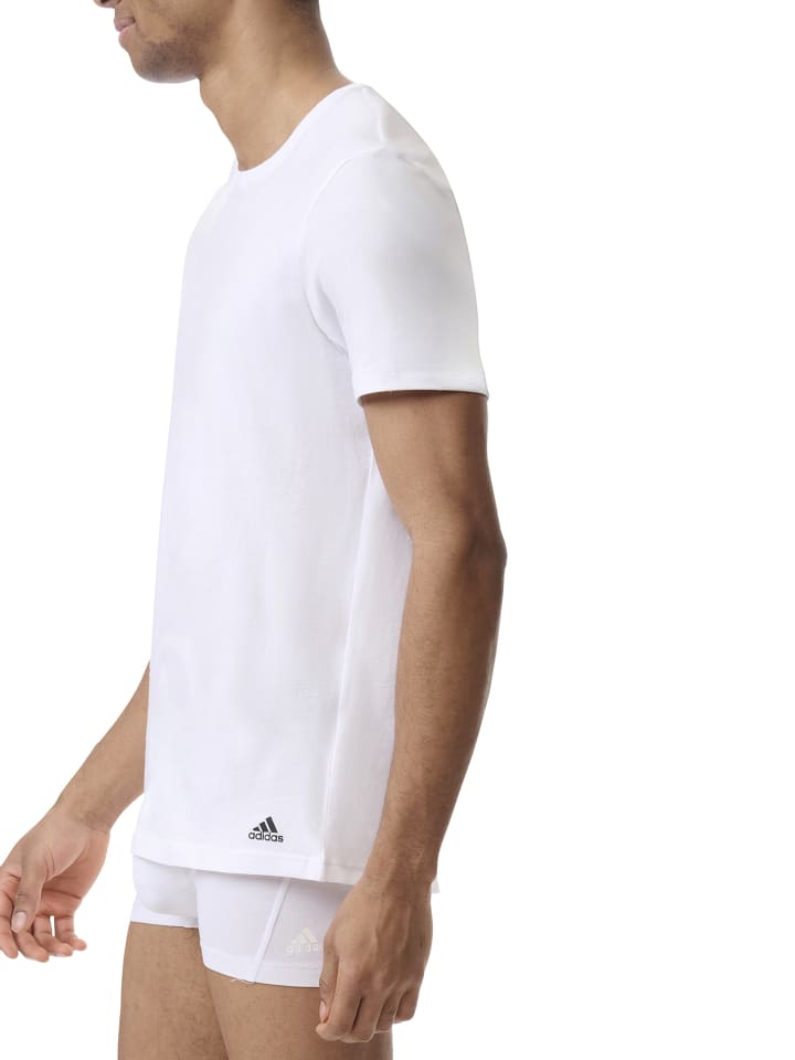adidas T-Shirt CREW NECK in schwarz, grau, weiß günstig kaufen