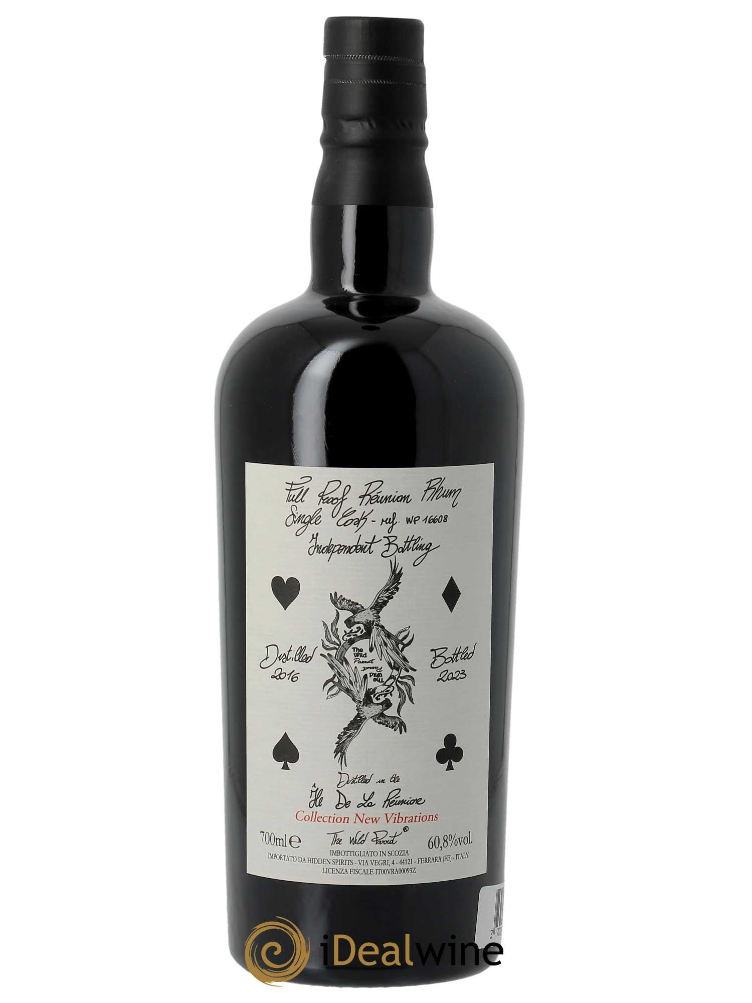 Rhum Hidden Spirits 6 ans 2016 The Wild Parrot New Vibration D.D. (70cl) 2016 - Lot de 1 Bouteille