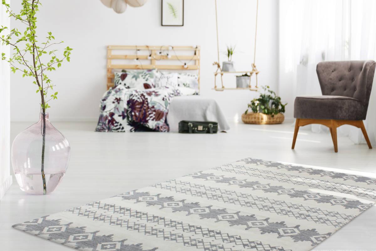 Kayoom Mirage 410 Grau / Elfenbein 80cm x 150cm