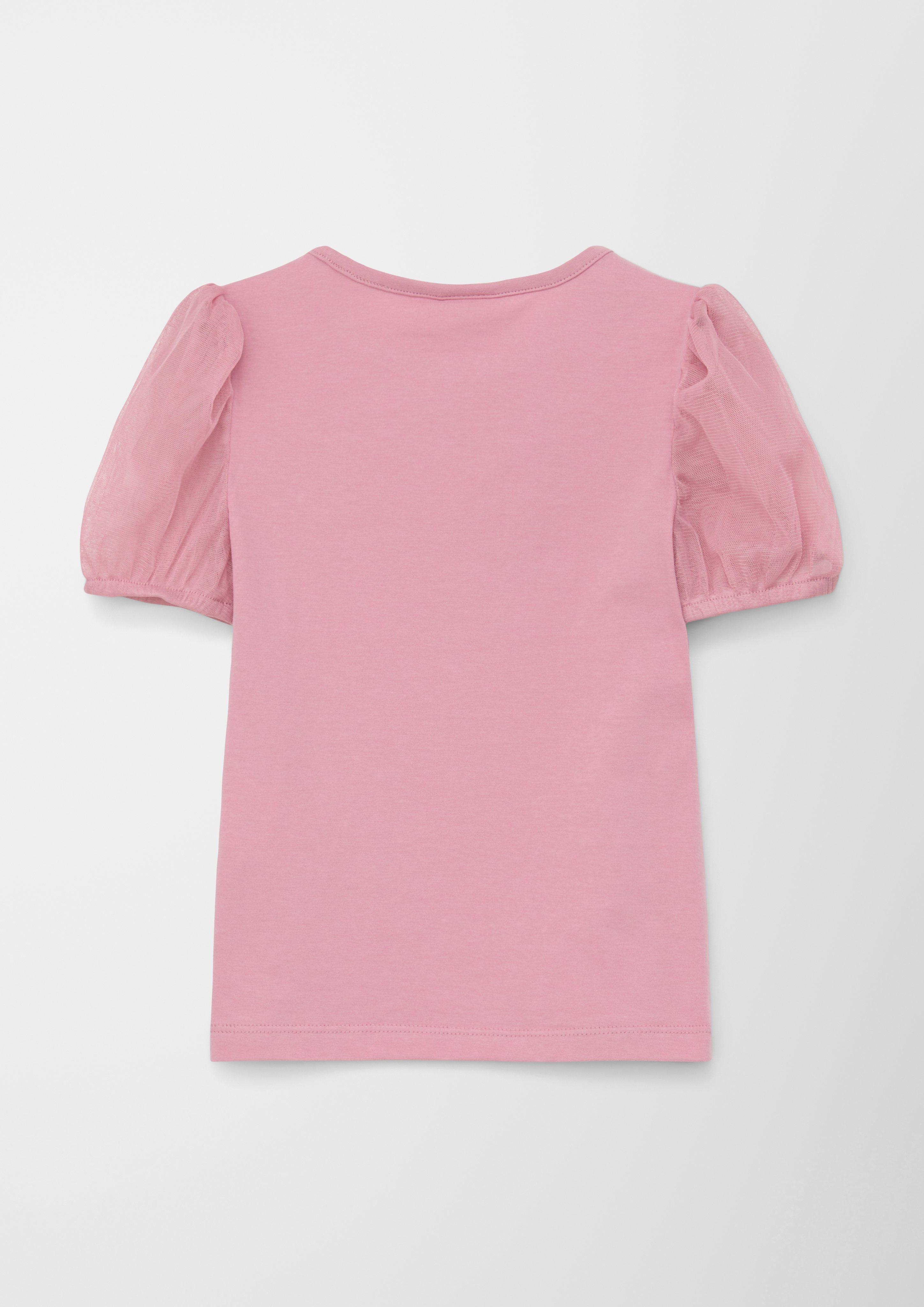 T-Shirt mit Mesh-Ärmeln  2127375-4407