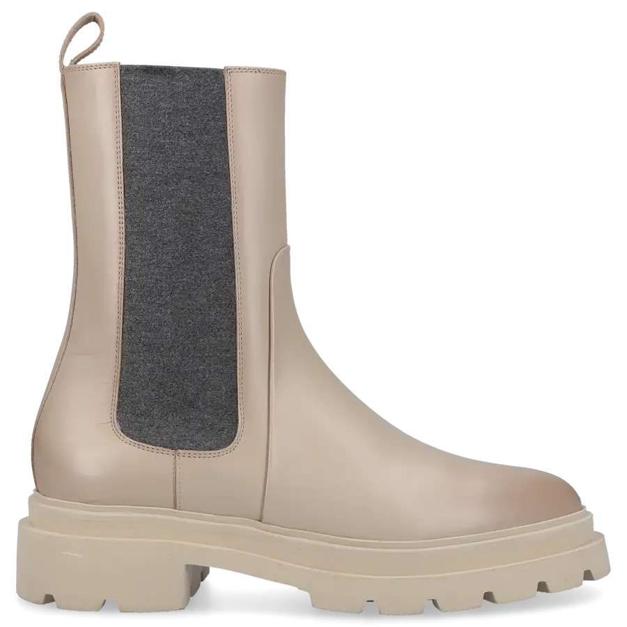Santoni - Chelsea Boots 59524 Kalbsleder - grau