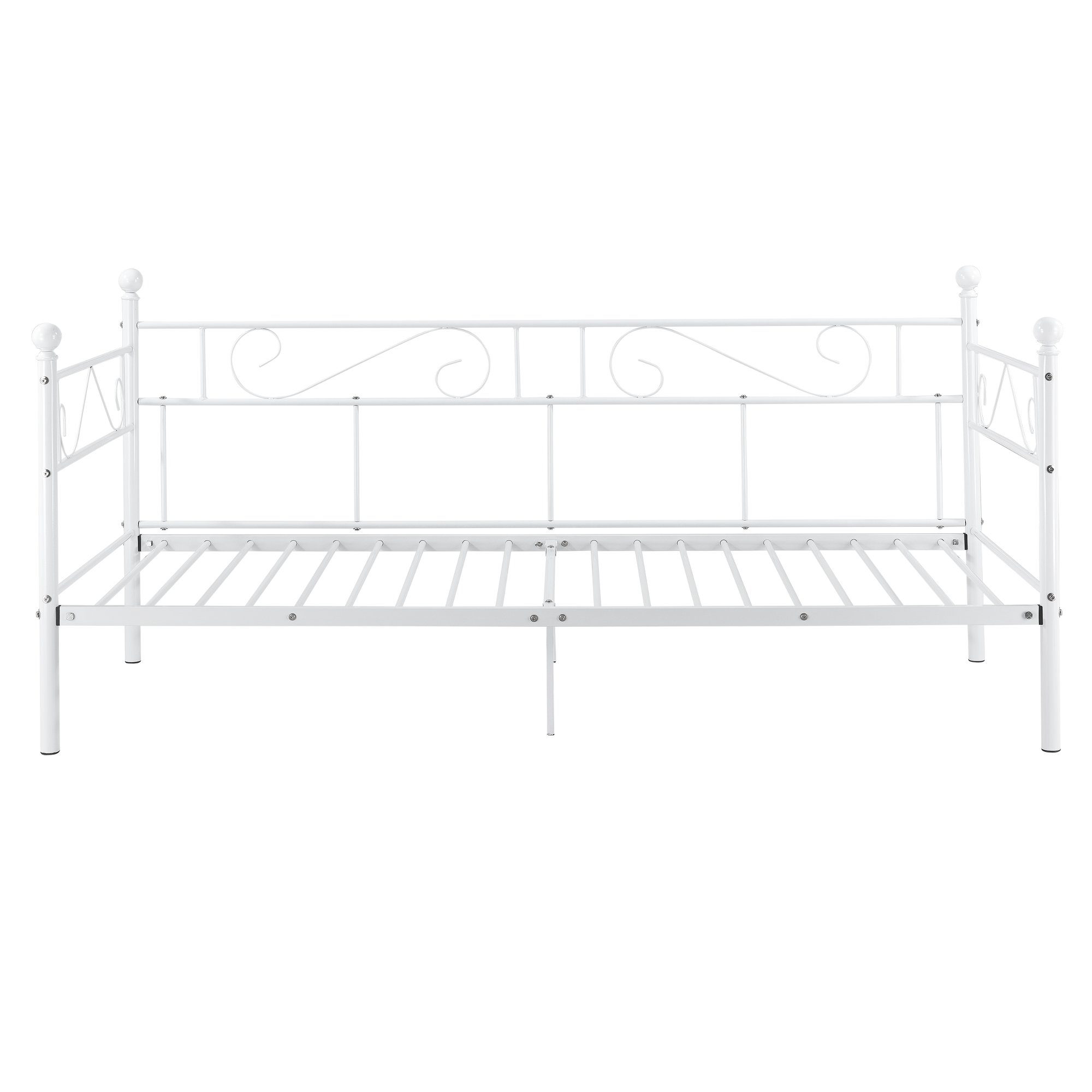 en.casa Metallbett, Granada Tagesbett 90x200cm in diversen Farben