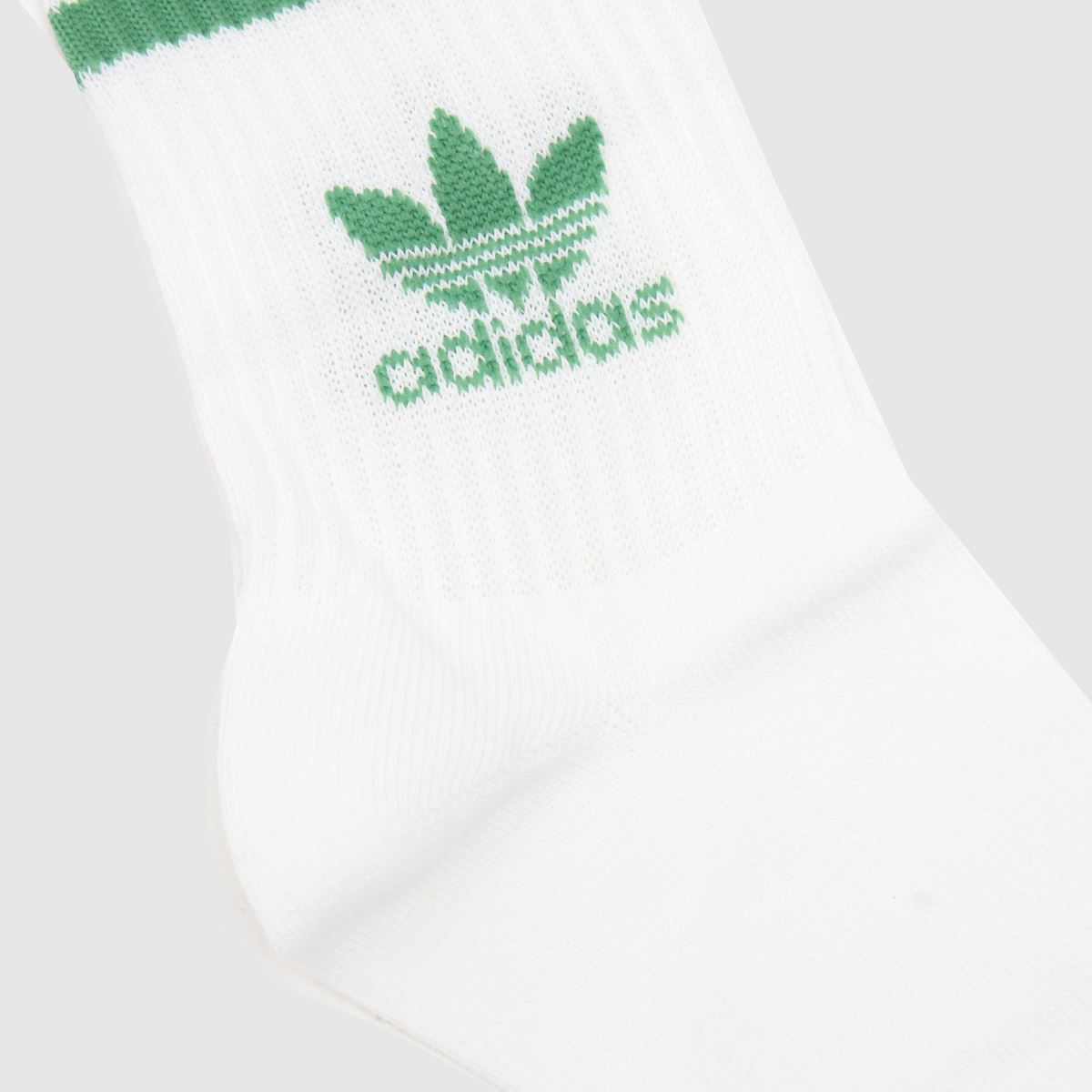 adidas fehér és zöld gyerek eredeti crew zokni 3 db-os csomag