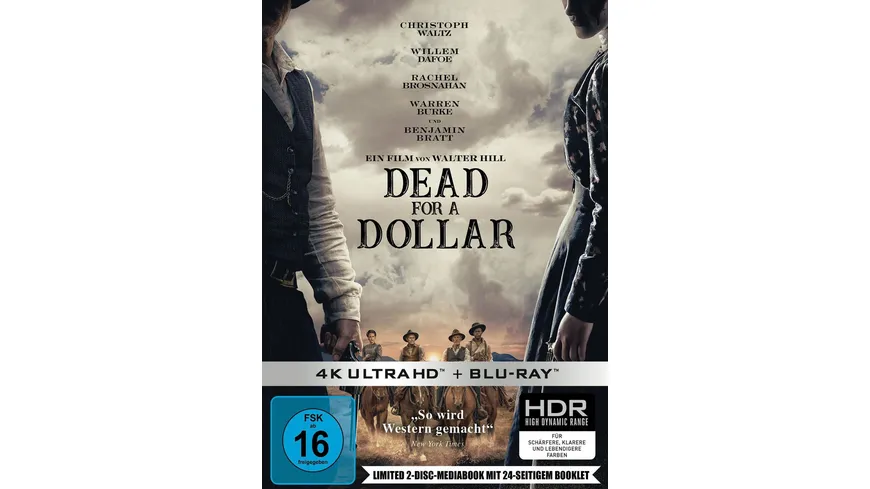 Dead for a Dollar LTD. - Limitiertes 4K 2-BD-Mediabook samt FSK-Umleger  (4K Ultra HD) (+ Blu-ray)