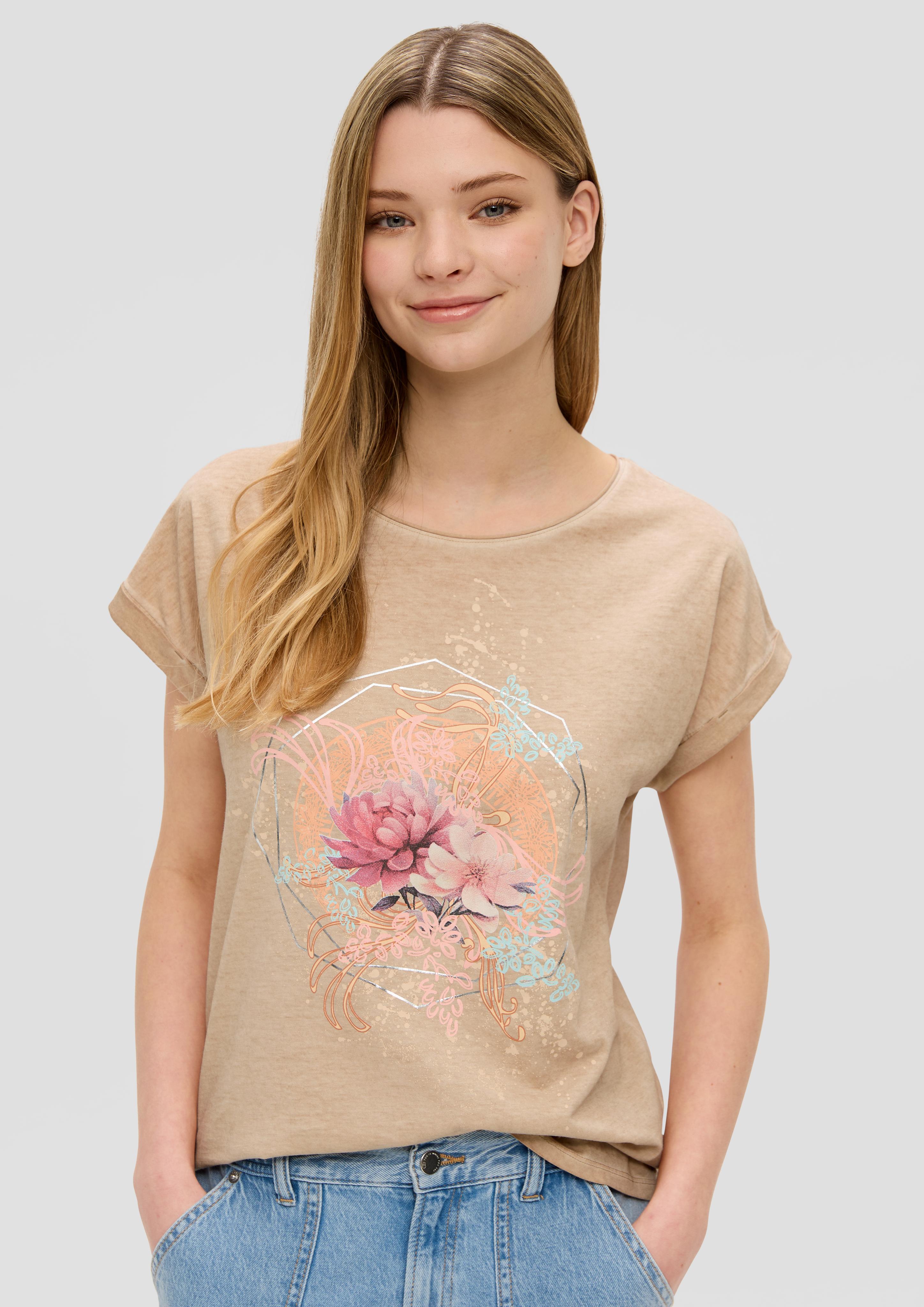 Weiches Baumwollshirt mit Frontprint  2151253-81D0