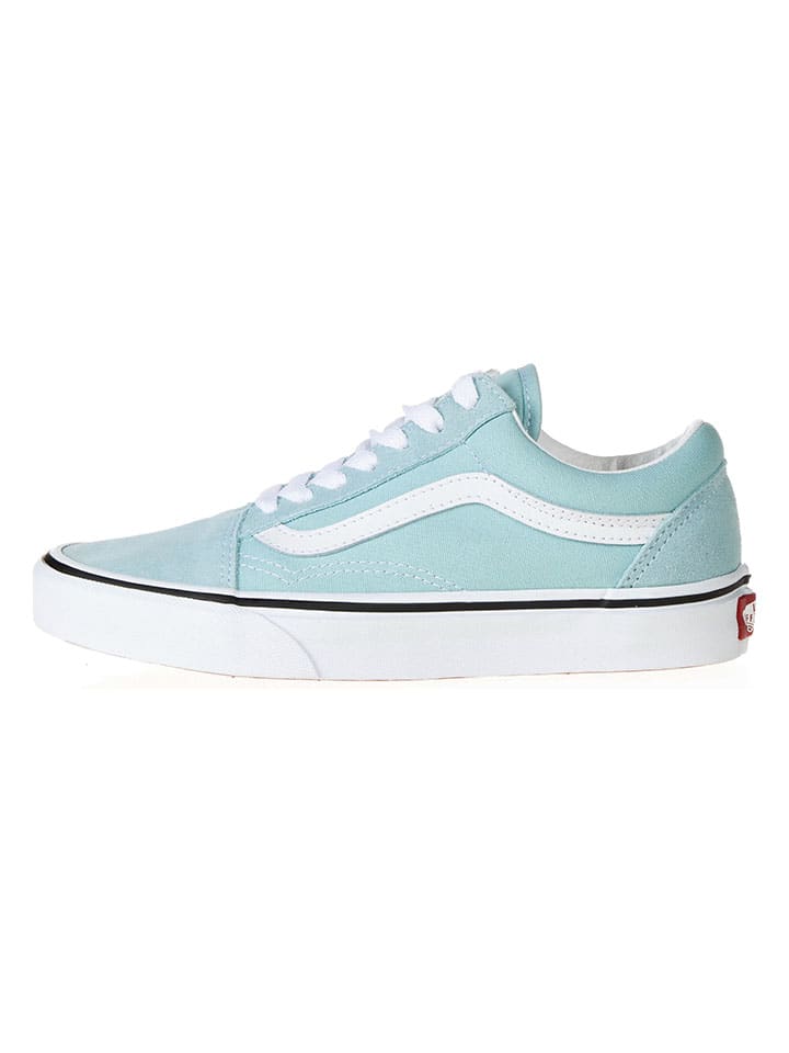 Vans Leder-Sneakers in Hellblau günstig kaufen