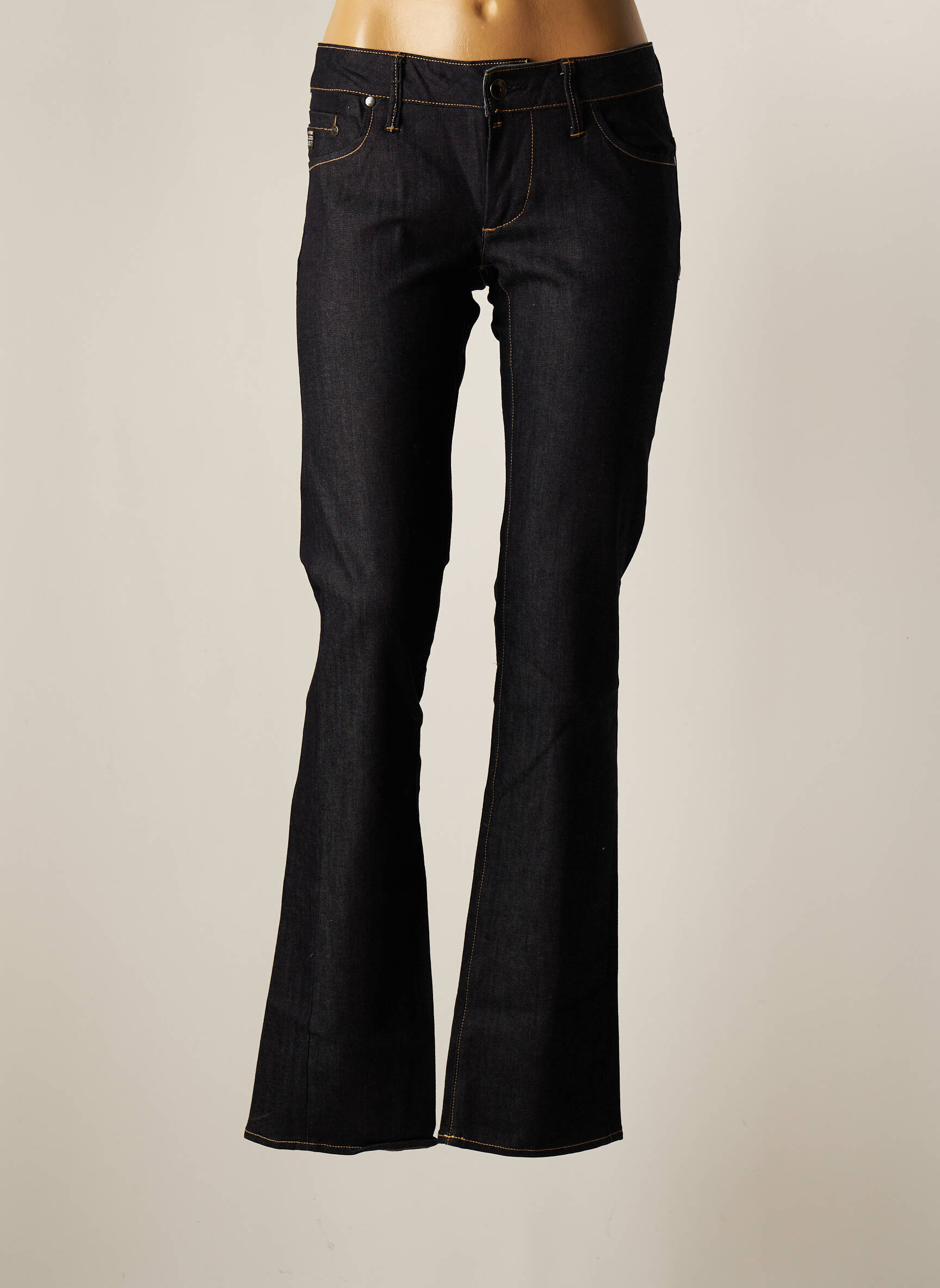 Raw 7 Jeans Coupe Droite Femme couleur bleu