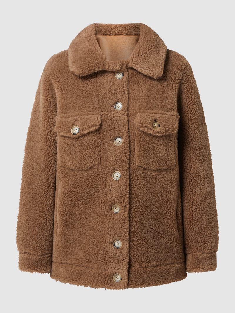 Wendejacke mit Woll-Anteil in camel