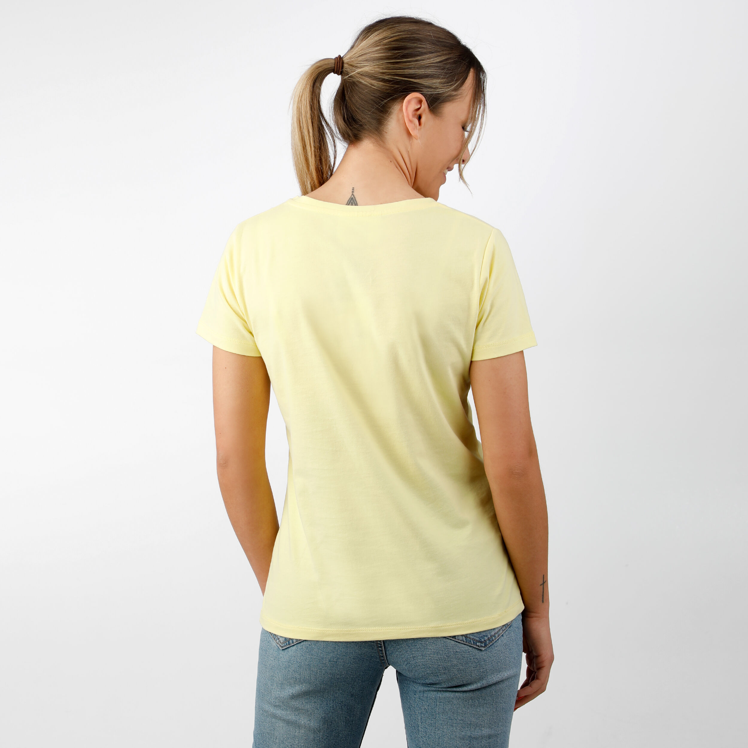 Happy Slam T-Shirt Damen - Gelb, Mehrfarbig