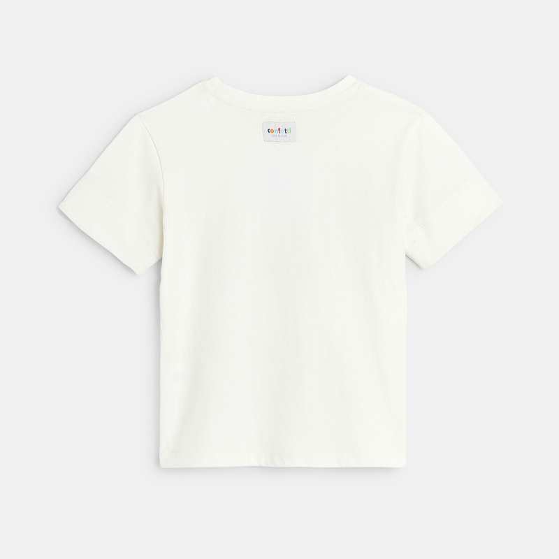 T-shirt blanc CONFETTI pigments naturels mixte Confetti