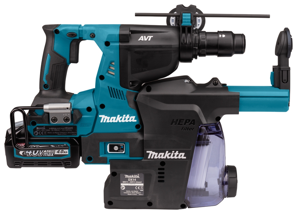 Makita HR002GM204 Kombihammer SDS-Plus 40V Max 4,0Ah Li-Ion mit Staubabsaugung