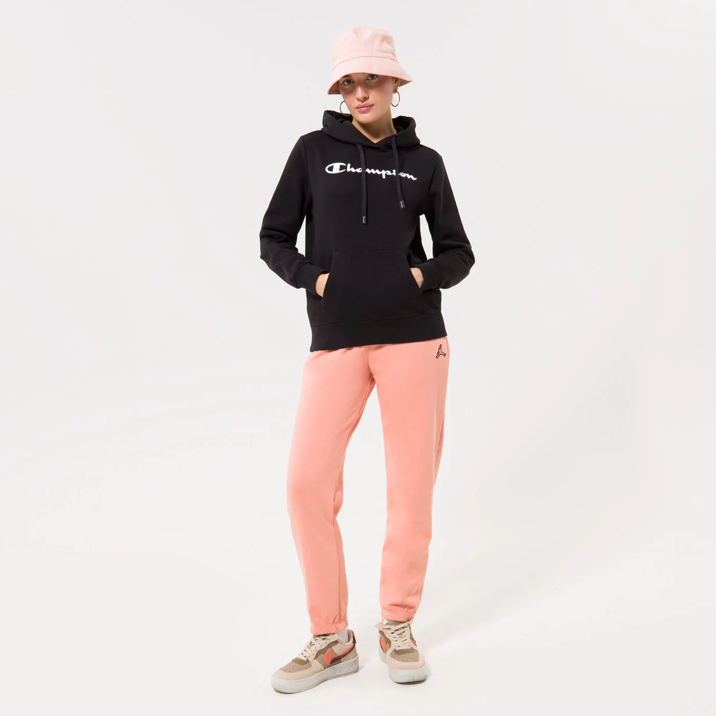 CHAMPION HOODIE HOODED SWEATSHIRT Schwarz