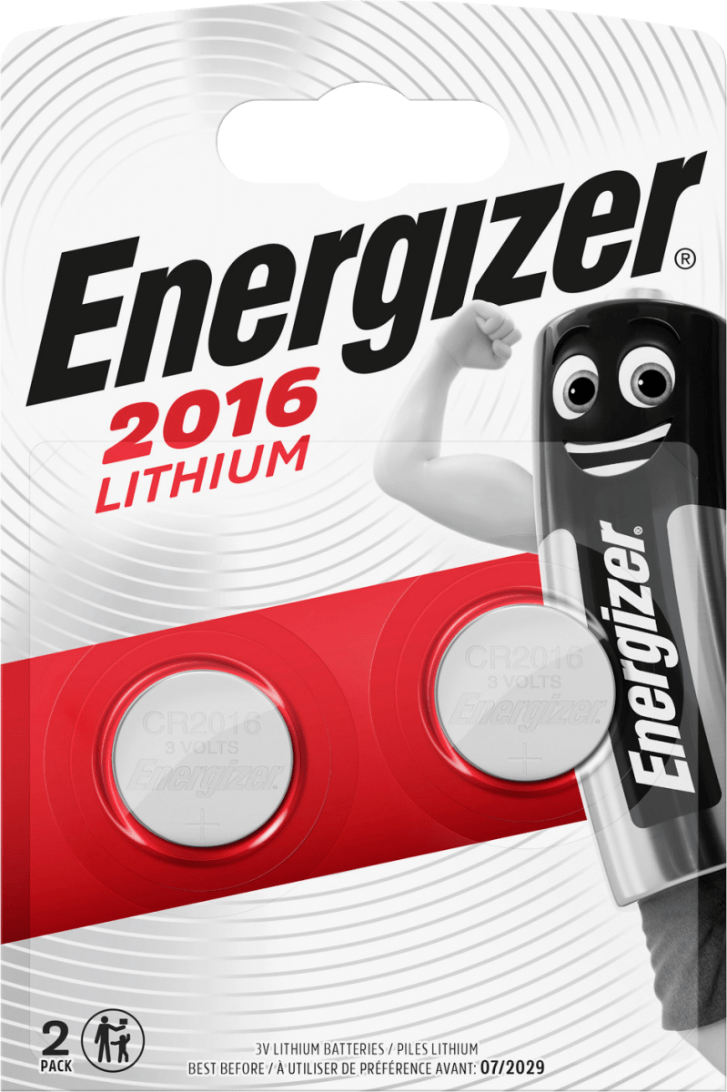 Batterien\tKnopfzelle CR2016, 2 St