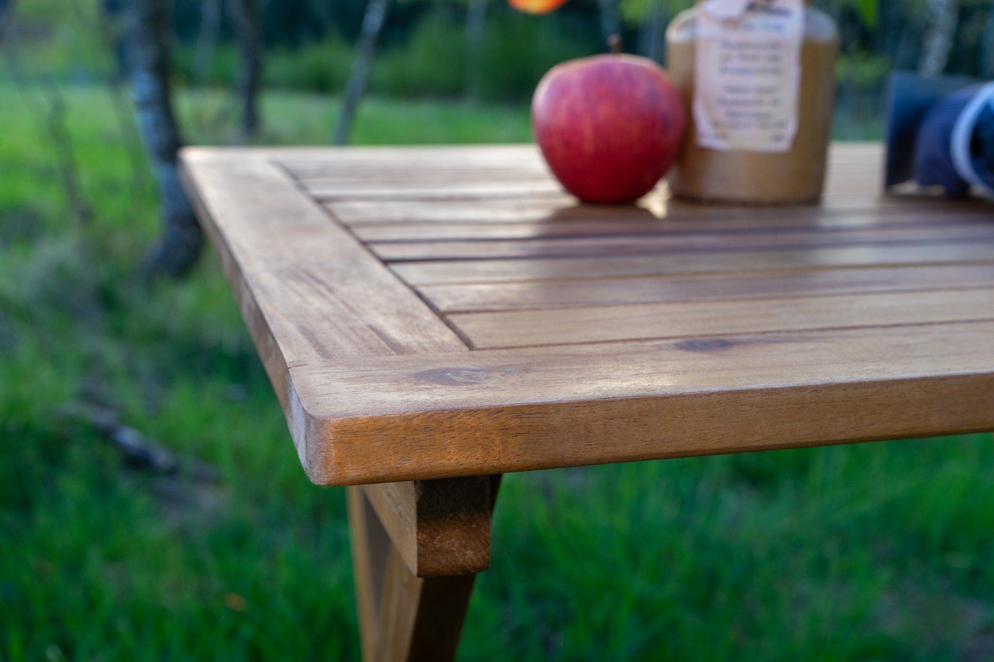 Liadomo Klapptisch Blossom (Tisch mit Klappgestell), Holztisch, Gartentisch, praktisch klappbar zum Verstauen