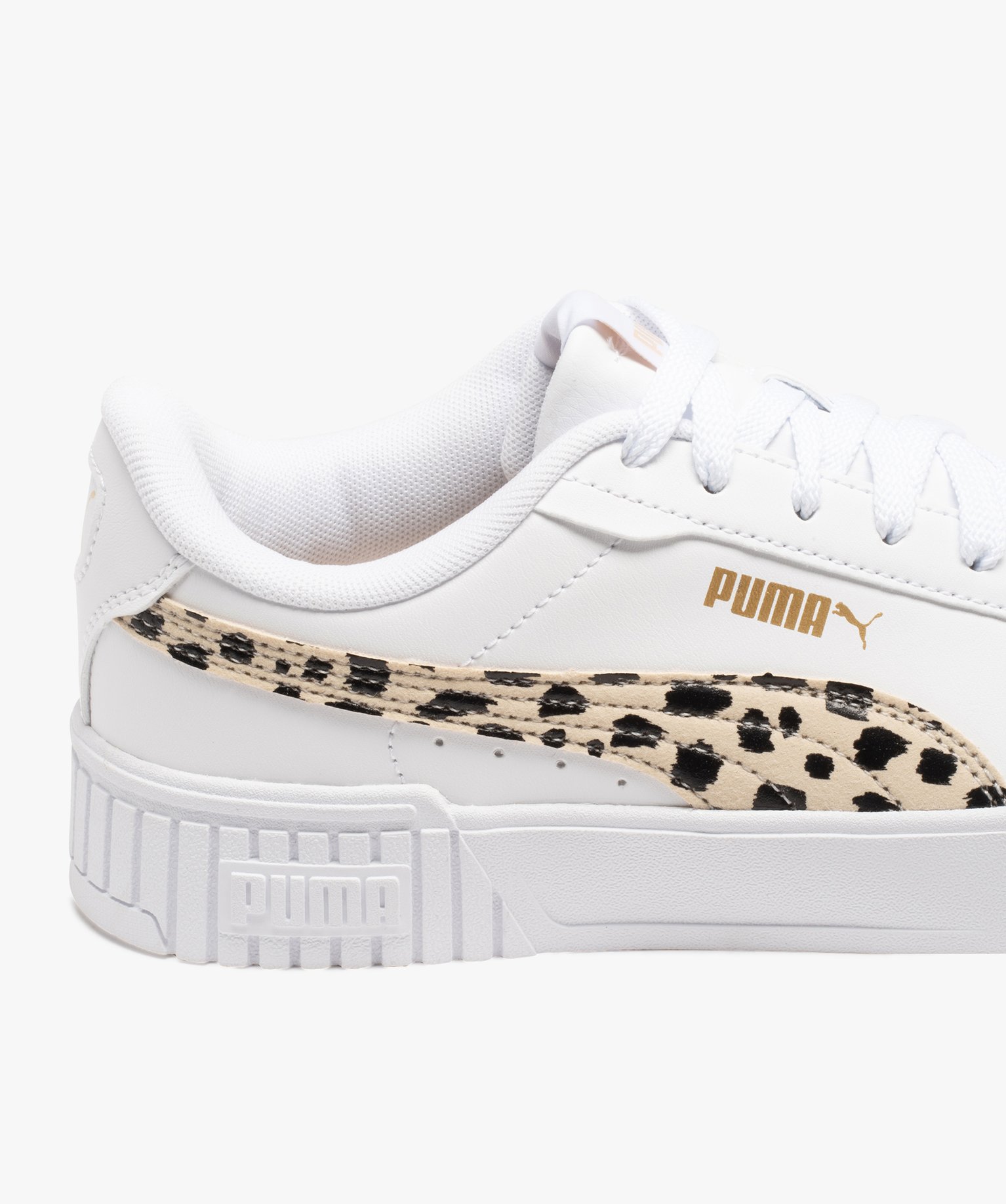 Baskets fille unies avec détail imprimé - Puma blanc | GEMO