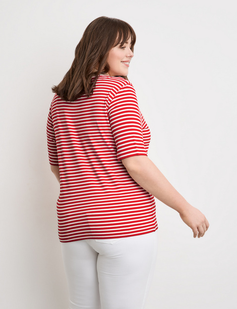 Henley Shirt mit Ringel-Dessin