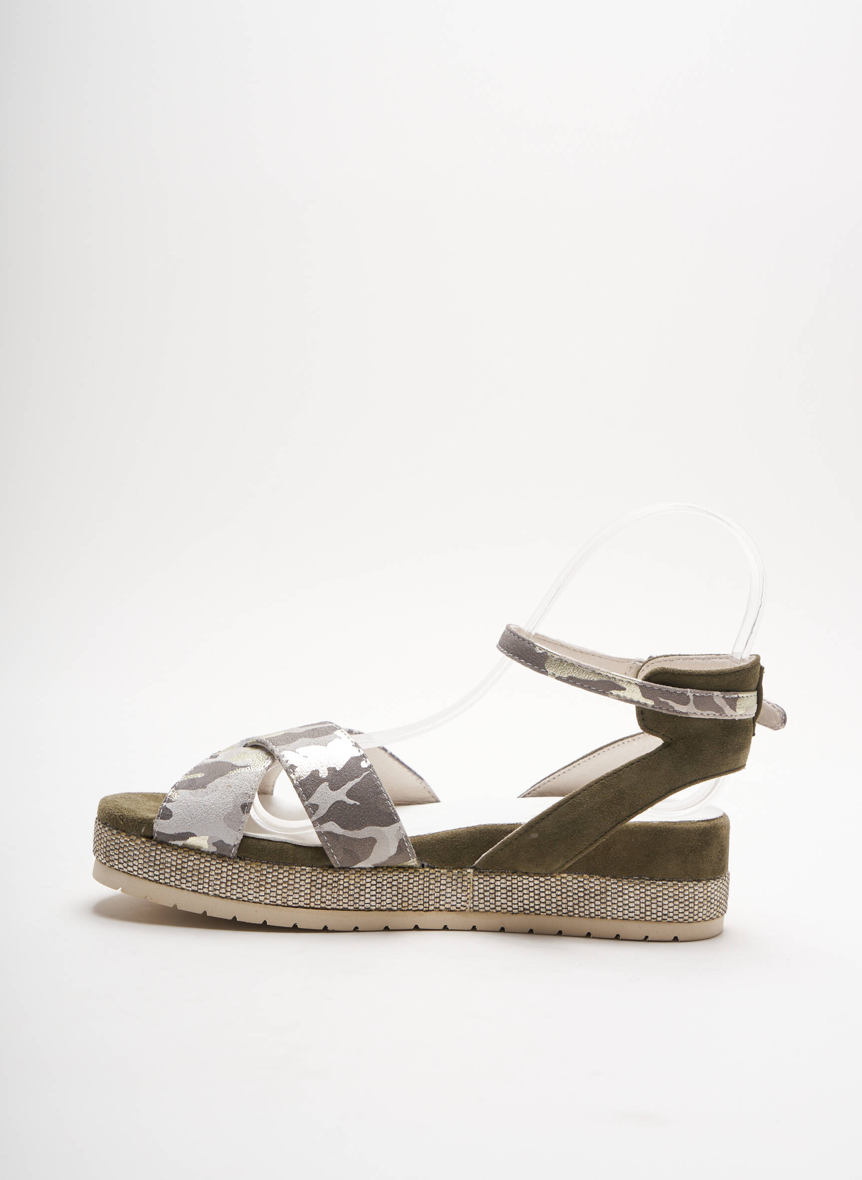 Regard Sandales Nu Pieds Femme couleur vert