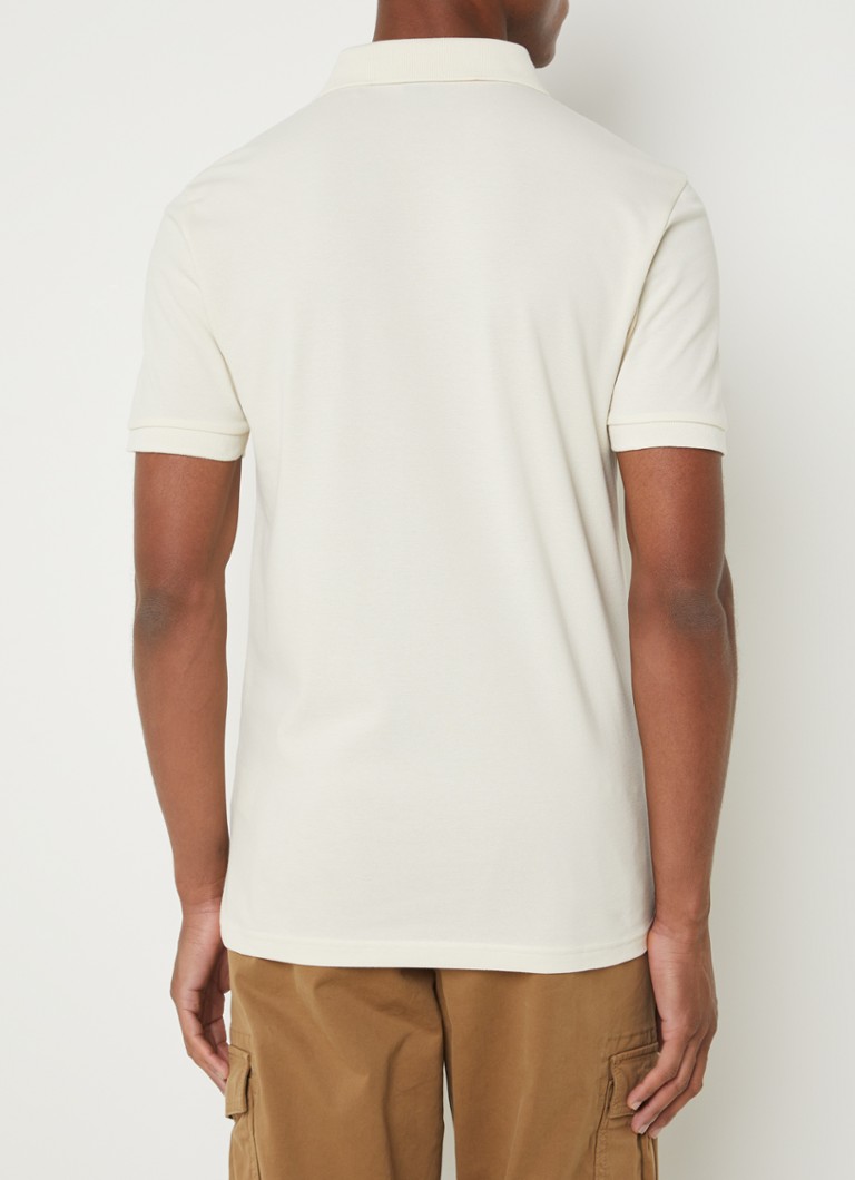 Polo HUGO BOSS Passenger slim fit em piqué de algodão com logotipo.