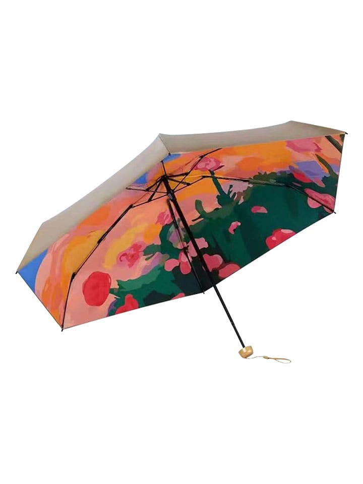 Le Monde du Parapluie Taschenschirm in Beige/ Bunt - Ø 90 cm günstig kaufen onesize