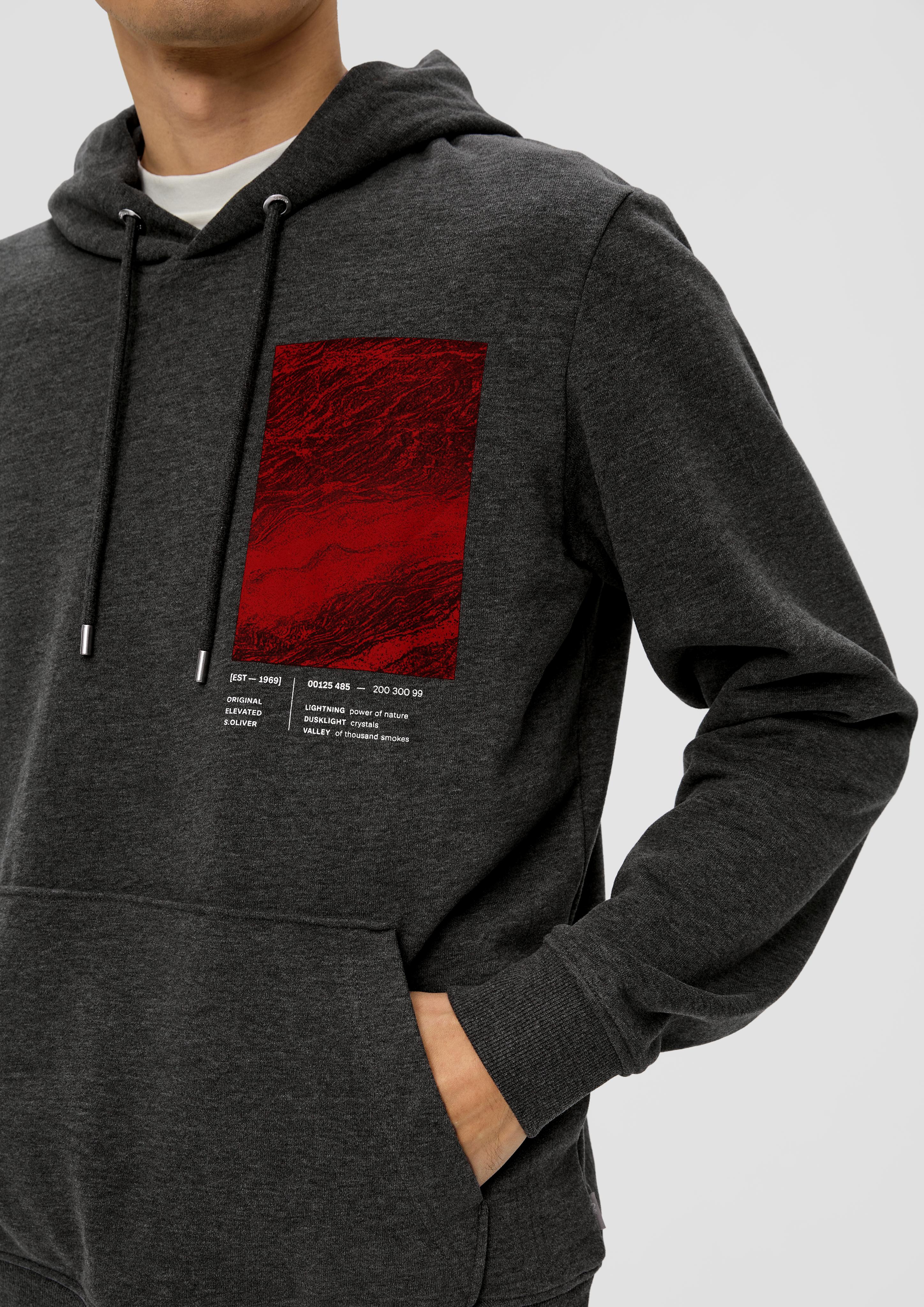 Kapuzen-Sweatshirt mit Frontprint  2138678-98D1