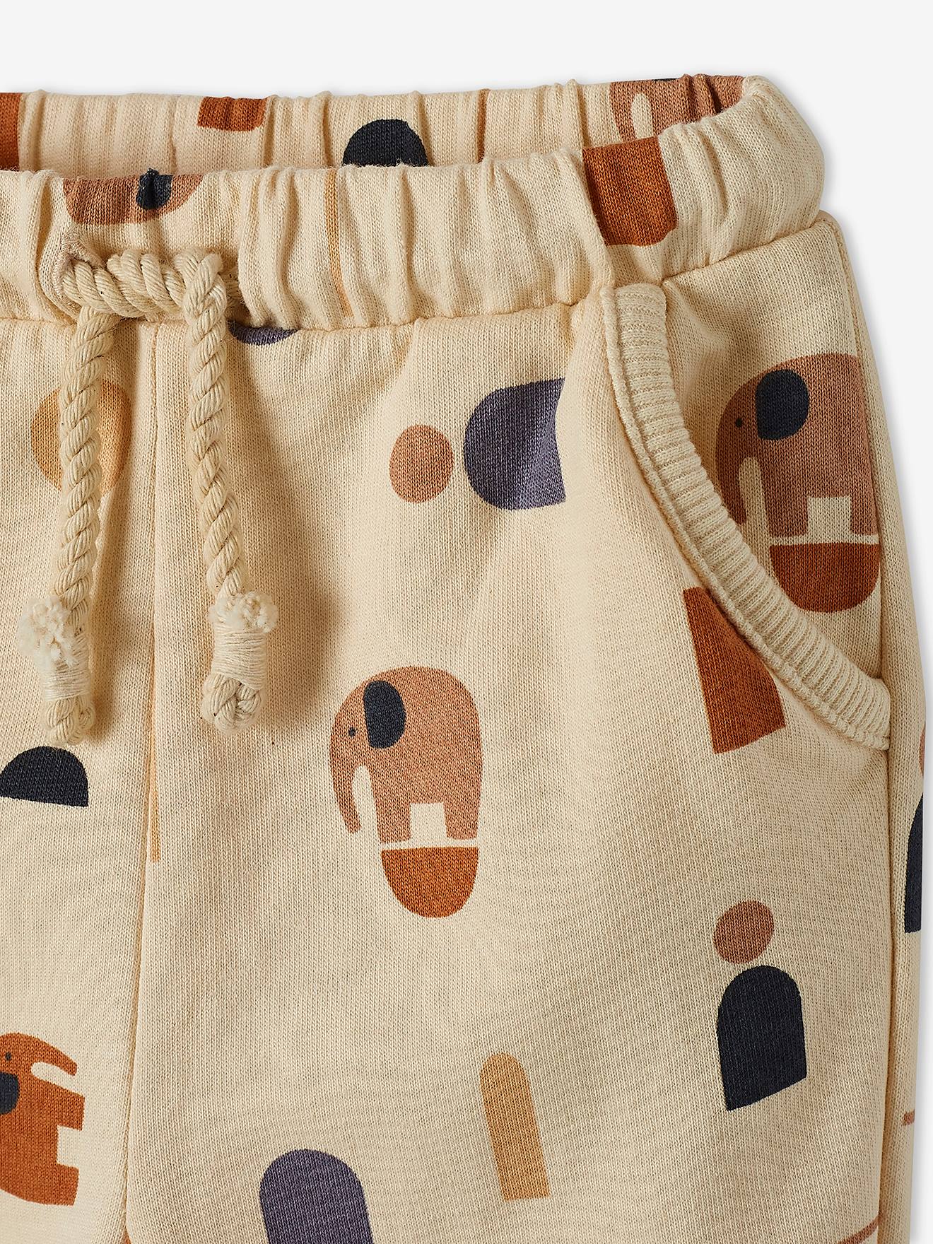 Ensemble bébé T-shirt et pantalon en molleton gris béton