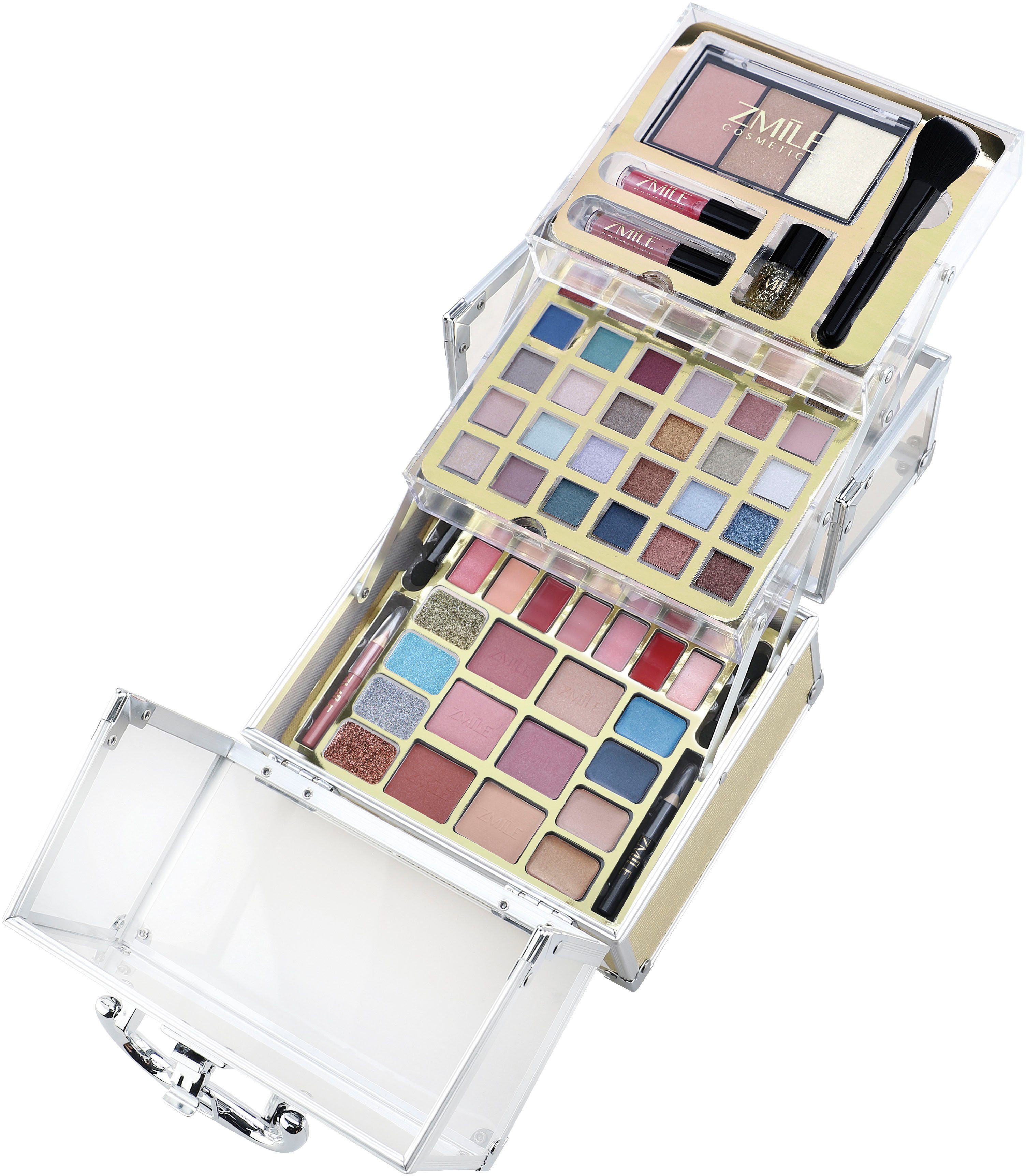 ZMILE COSMETICS Kosmetik-Koffer Glam, 64-tlg., vegane Kosmetik