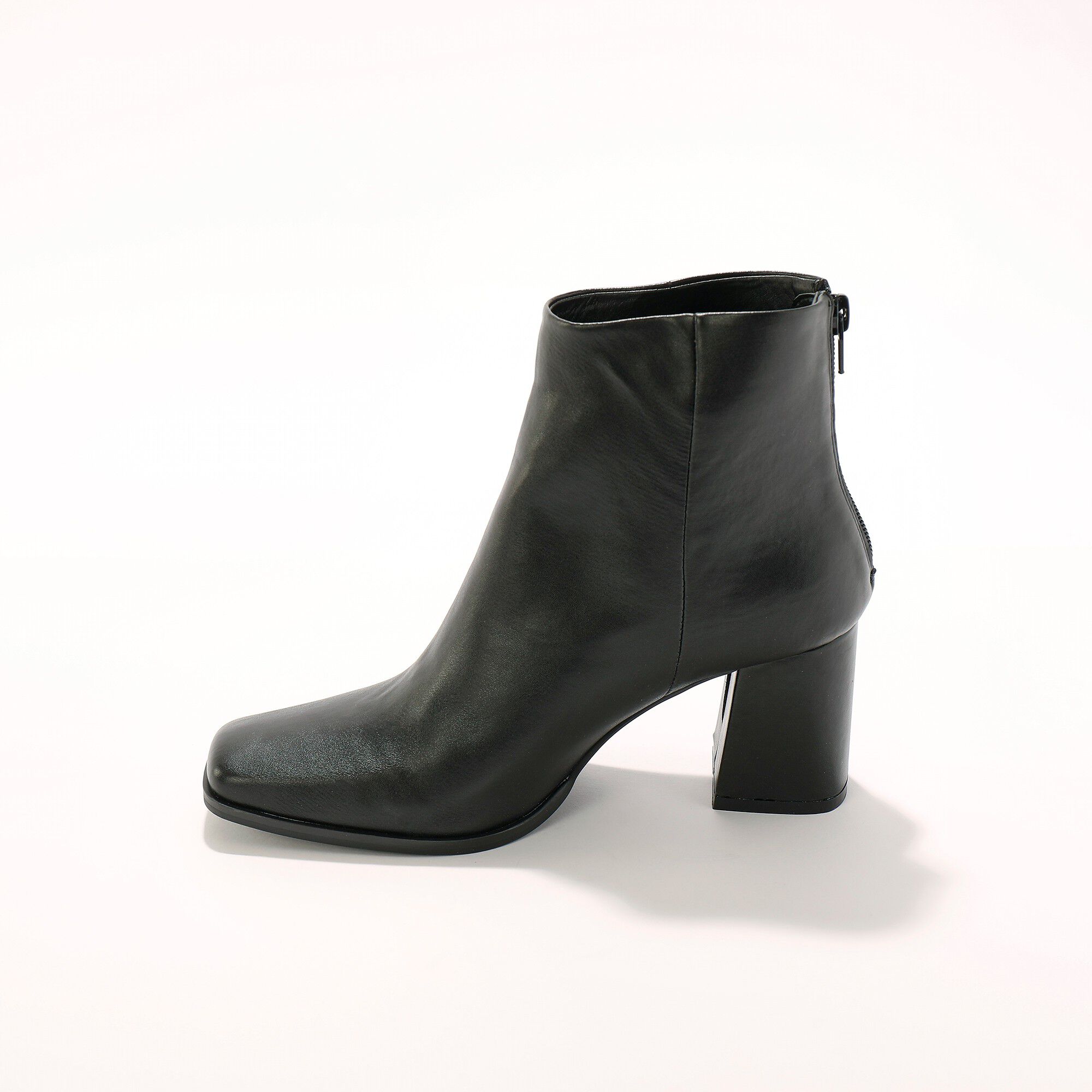 Boots à talon à bout carré