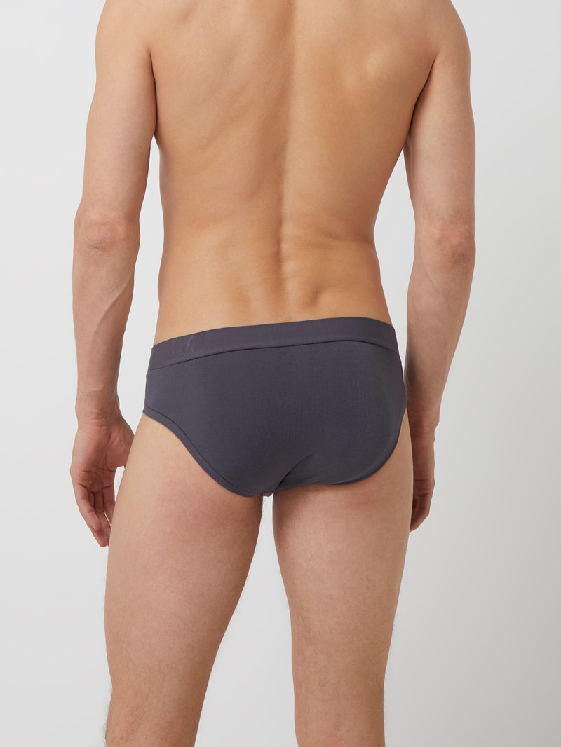 Slip mit Stretch-Anteil im 2er-Pack in graphit