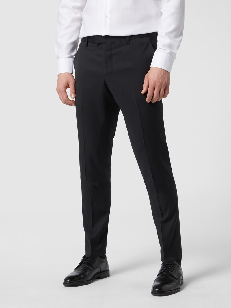 Anzughose mit Stretch-Anteil Modell 'Las' in schwarz