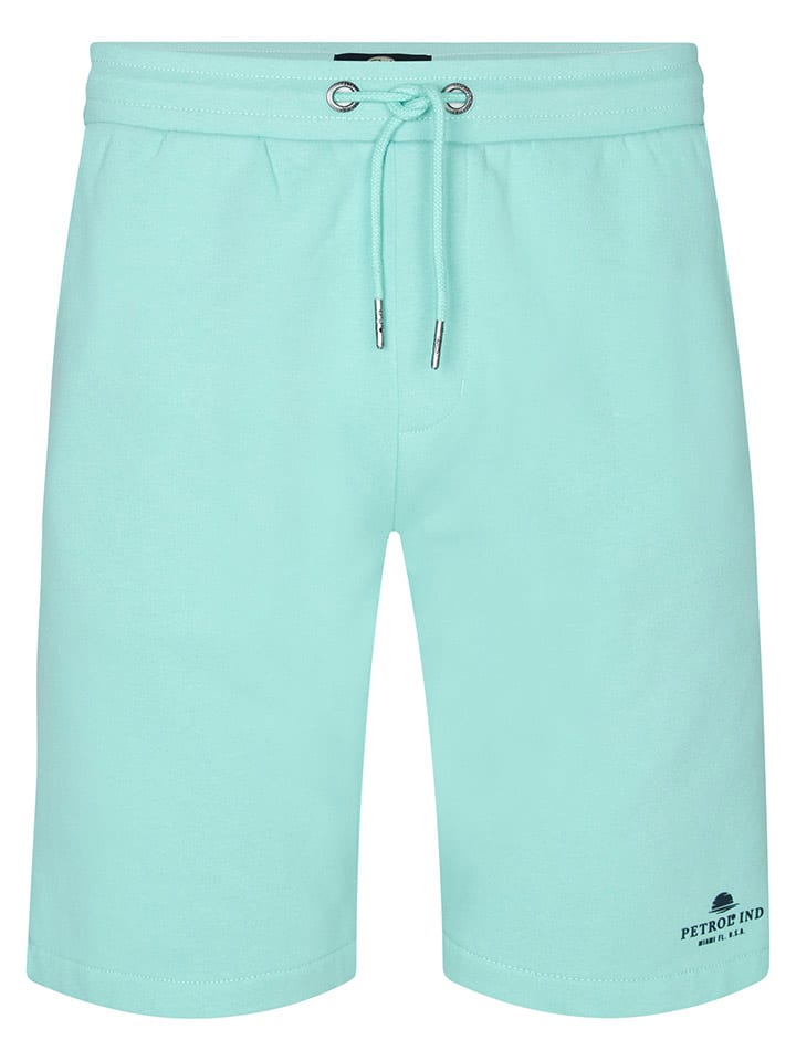 Petrol Sweatshorts in Türkis günstig kaufen