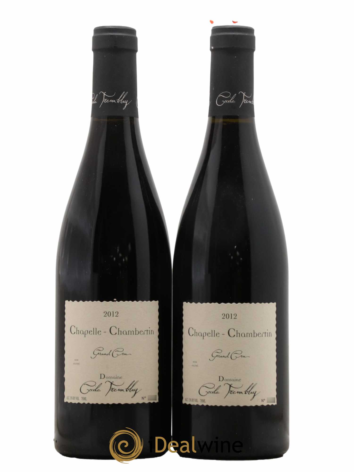 Chapelle-Chambertin Grand Cru Cécile Tremblay  2012 - Lot de 2 Bouteilles